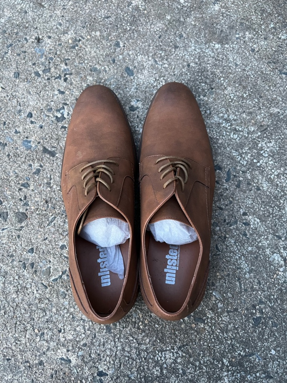 Unlisted by Kenneth Cole Brown Lace-Up Derby Shoes